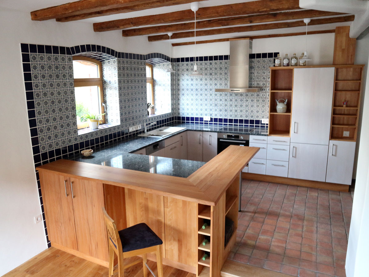 Massivholzküche aus den Henche Möbelwerkstätten